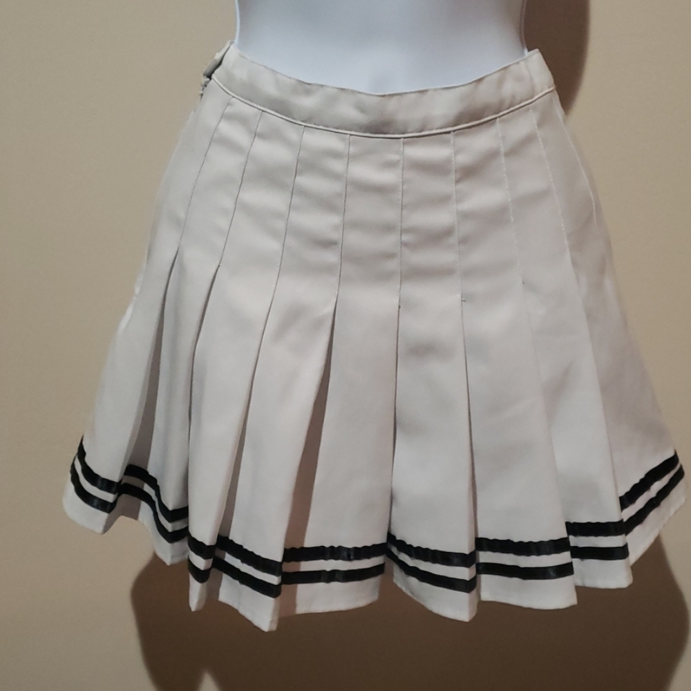 White School Girl Skirt